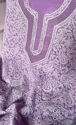 Load image into Gallery viewer, Women's Lucknowi Handcrafted Faux-Georgette Chikankari Suit Material - HONC0263370