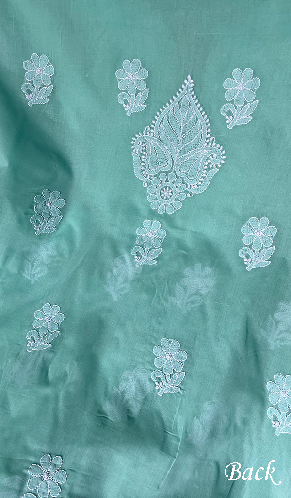 Aashi Women's Lakhnavi Handcrafted Cotton Chikankari Suit Material - HONC0285036