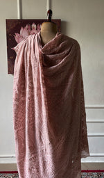 Load image into Gallery viewer, Women's Lakhnavi Handcrafted Viscose Georgette Chikankari Saree - HONC0337527