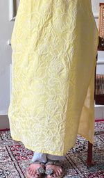 Load image into Gallery viewer, Women's Lakhnavi Handcrafted Cotton Chikankari Kurti - HONC0356933