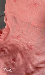 Load image into Gallery viewer, Alishba Women&#39;s Lucknowi Handcrafted Kota Cotton Chikankari Unstitched Kurta And Dupatta Set - HONC0307165
