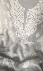 Load image into Gallery viewer, Laila Women's Lucknowi Handcrafted Faux-Georgette Chikankari Suit Material - HONC0319925