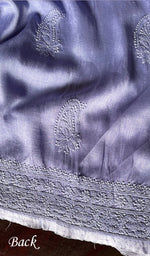 将图像加载到图库查看器中， Women&#39;s Lakhnavi Handcrafted Raw Silk Chikankari Unstitched Kurti Fabric - HONC0278430
