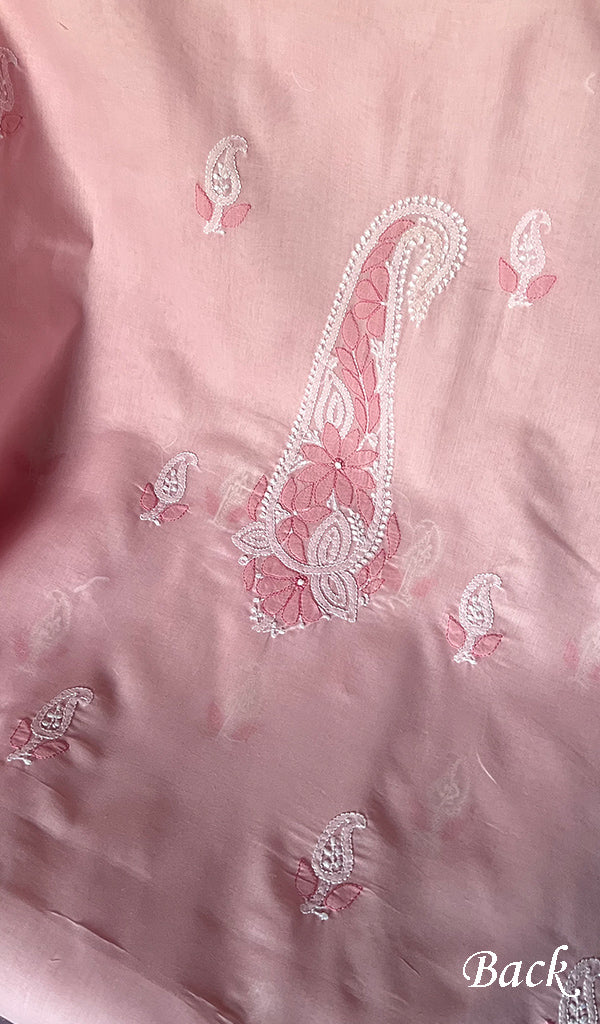 Women's Lakhnavi Handcrafted Cotton Chikankari Suit Material - HONC0291800