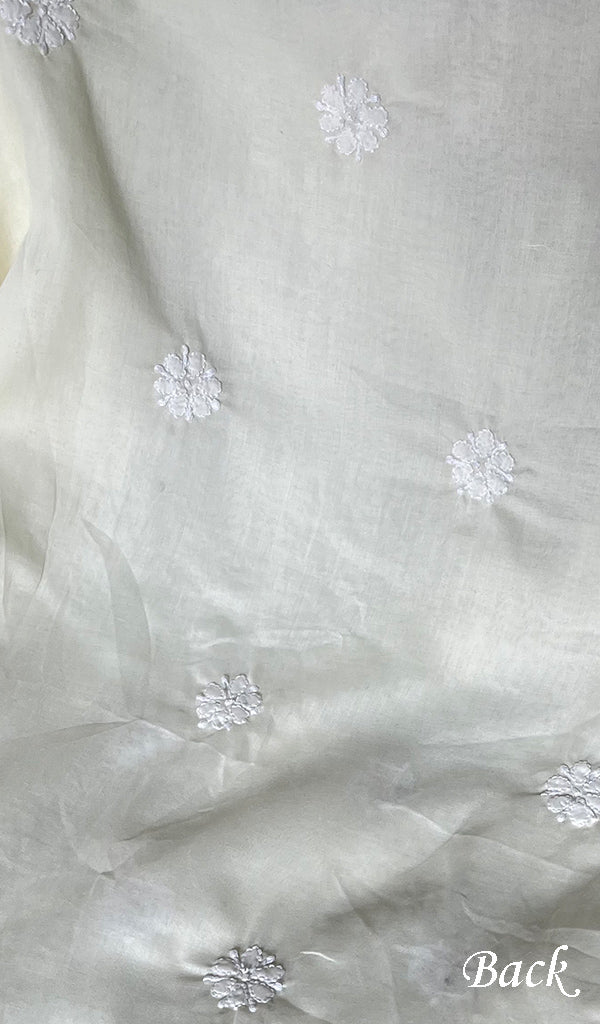 Women's Lakhnavi Handcrafted Cotton Chikankari Suit Material - HONC0289734