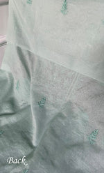 Load image into Gallery viewer, Women&#39;s Lakhnavi Handcrafted Mul Chanderi Unstitched Chikankari Full Suit Material - HONC0307425
