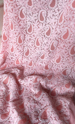 Load image into Gallery viewer, Women&#39;s Lucknowi Handcrafted Faux-Georgette Chikankari Suit Material - HONC0318470
