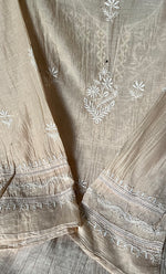 将图像加载到图库查看器中， Women&#39;s Lakhnavi Handcrafted Mul Chanderi Semi - Stitched Kurta And Dupatta Set - HONC0284751
