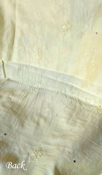 Load image into Gallery viewer, Women&#39;s Lakhnavi Handcrafted Mul Chanderi Chikankari Full Suit Material - HONC0282295
