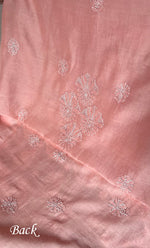 Load image into Gallery viewer, Women's Lakhnavi Handcrafted Chanderi Silk Unstitched Kurta And Dupatta Set - HONC0186537