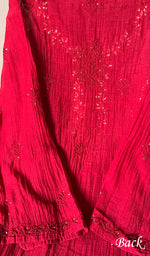 Load image into Gallery viewer, Red Stitched Kurta And Dupatta Set
