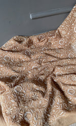 将图像加载到图库查看器中， Mehr Women&#39;s Lakhnavi Handcrafted Maheshwari Mul Chanderi Unstitched Kurta And Dupatta Set- HONC0298130

