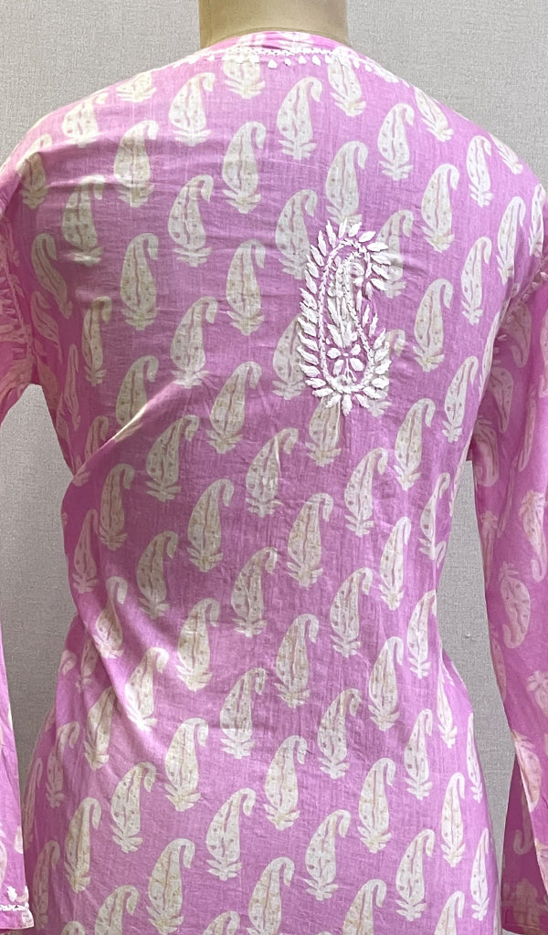 Sona Women's Lucknowi Handcrafted Cotton Chikankari Kurti - HONC0203619