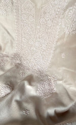 将图像加载到图库查看器中， Women's Lucknowi Handcrafted Chanderi Silk Chikankari Full Suit Material - HONC0322709