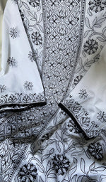Load image into Gallery viewer, Women Lakhnavi Handcrafted Unstitched Cotton Chikankari Suit Material 
