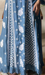 Load image into Gallery viewer, Women&#39;s Lucknowi Handcrafted Muslin Chikankari Kurti - HONC0292600
