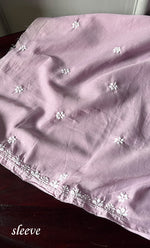 Load image into Gallery viewer, Women&#39;s Lakhnavi Handcrafted Cotton Chikankari Unstitched Kurti Fabric - HONC0302647
