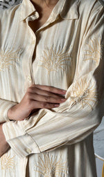 Load image into Gallery viewer, Vaishali Women's Lucknowi Handcrafted Cotton Chikankari Long Dress - HONC0341110