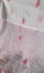 将图像加载到图库查看器中， Women's Lakhnavi Handcrafted Maheshwari Mul Chanderi UnStitched Kurta And Dupatta Set - HONC0278953