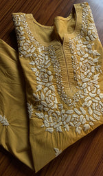 Load image into Gallery viewer, Women&#39;s Lucknowi Handcrafted Cotton Chikankari Kurti - HONC0300987
