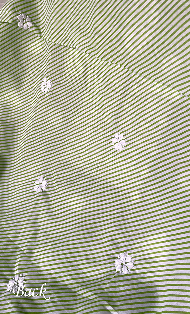 Shumaira Women's Lakhnavi Handcrafted Cotton Chikankari Unstitched Kurti Fabric - HONC0326386