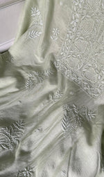 Load image into Gallery viewer, Women's Lakhnavi Handcrafted Muslin Unstitched Chikankari Full Suit - HONC0344376