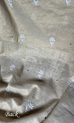 Load image into Gallery viewer, Women&#39;s Lakhnavi Handcrafted Tissue Chanderi Unstitched Kurta And Dupatta Set - HONC0306996
