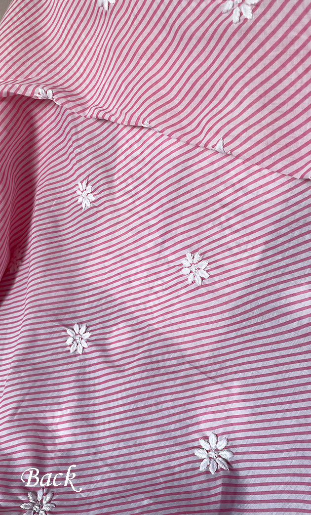 Shumaira Women's Lakhnavi Handcrafted Cotton Chikankari Unstitched Kurti Fabric - HONC0326380