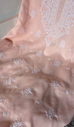Load image into Gallery viewer, Women's Lakhnavi Handcrafted Cotton Unstitched Chikankari Suit Material - HONC0374500