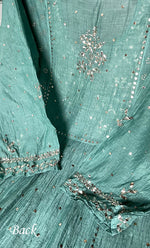 Load image into Gallery viewer, Women's Lakhnavi Handcrafted Mul Chanderi Semi - Stitched Kurta And Dupatta Set - HONC0323624