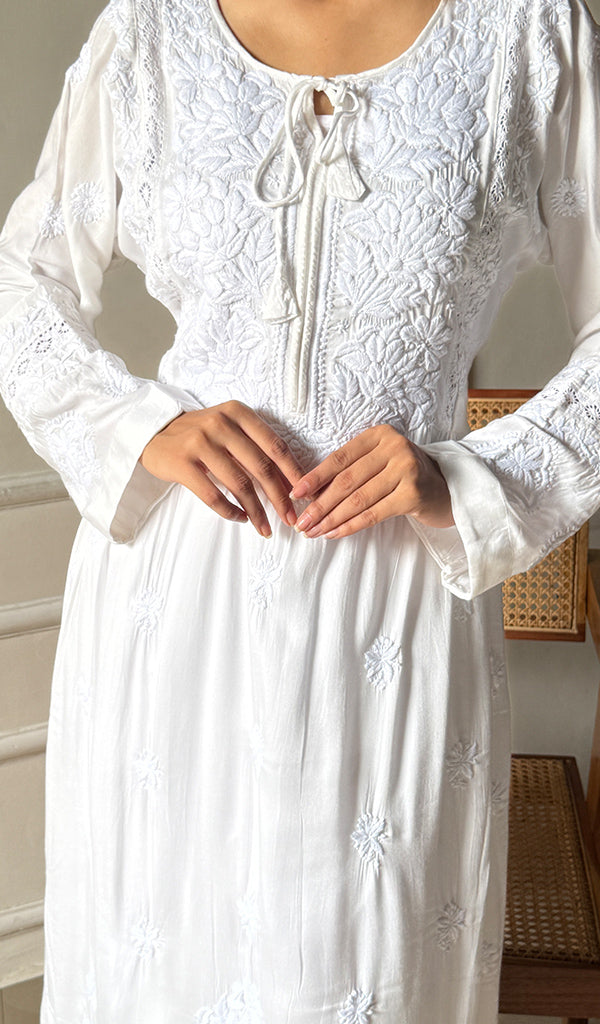Women's Lucknowi Handcrafted Cotton Kurti  - HONC0296920