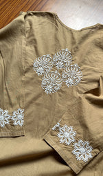 将图像加载到图库查看器中， Women&#39;s Lucknowi Handcrafted Cotton Chikankari Kurti - HONC0301044
