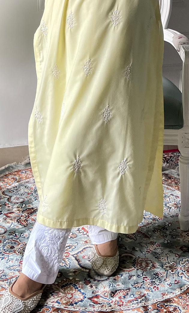 Women's Lucknowi Handcrafted Cotton Chikankari Kurti - HONC0330799