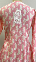 Load image into Gallery viewer, Sona Women&#39;s Lucknowi Handcrafted Cotton Chikankari Kurti - HONC0203605
