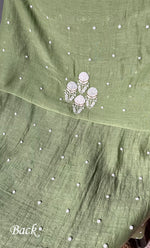 Load image into Gallery viewer, Jazba Women&#39;s Lakhnavi Handcrafted Mul Chanderi UnStitched Kurta And Dupatta Set - HONC0301690
