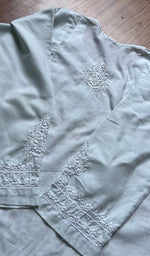 Load image into Gallery viewer, Women&#39;s Lucknowi Handcrafted  Modal Cotton Chikankari Kurti - HONC0301039
