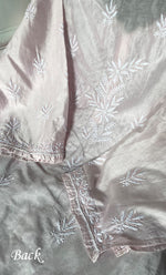 Load image into Gallery viewer, Women&#39;s Lakhnavi Handcrafted Chanderi Silk Semi - Stitched Kurta And Dupatta Set - HONC0312994
