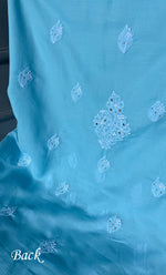 Load image into Gallery viewer, Women&#39;s Lakhnavi Handcrafted Unstitched Cotton Chikankari Suit Material - HONC0264457
