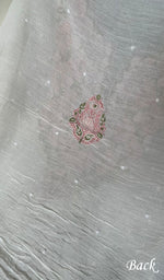 Load image into Gallery viewer, Women&#39;s Lakhnavi Handcrafted Mul Chanderi Unstitched Kurta And Dupatta Set - HONC0279818
