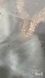 Load image into Gallery viewer, Alfia Women's Lakhnavi Handcrafted Pure Organza Chikankari Unstitched Kurta And Dupatta Set- HONC0366952