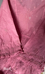 将图像加载到图库查看器中， Women&#39;s Lakhnavi Handcrafted Mul Chanderi Semi - stitched Kurta And Dupatta Set- HONC0294459
