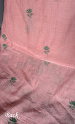 Load image into Gallery viewer, Women&#39;s Lakhnavi Handcrafted Mul Chanderi Unstitched Kurta And Dupatta Set- HONC0280887
