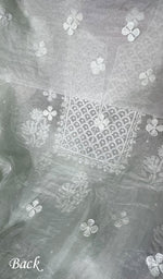 Load image into Gallery viewer, Women&#39;s Lakhnavi Handcrafted Organza Chikankari Unstitched Full Suit Material - HONC02712100

