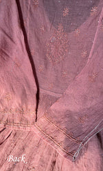 Load image into Gallery viewer, Women's Lakhnavi Handcrafted Mul Chanderi Semi - Stitched Kurta And Dupatta Set - HONC0298155