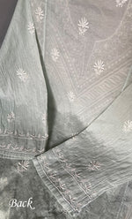 Load image into Gallery viewer, Women&#39;s Lakhnavi Handcrafted Mul Chanderi Semi - Stitched Kurta And Dupatta Set - HONC0304457
