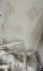 Load image into Gallery viewer, Women's Lucknowi Handcrafted Viscose Georgette Unstitched Chikankari Suit Material - HONC0336838