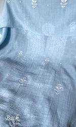 Load image into Gallery viewer, Women's Lakhnavi Handcrafted Unstitched Mul Chanderi Kurta And Dupatta Set - HONC0322456