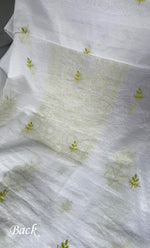 Load image into Gallery viewer, Women&#39;s Lakhnavi Handcrafted Mul Chanderi Unstitched Kurta And Dupatta Set- HONC0311231
