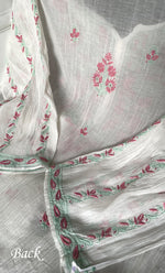 Load image into Gallery viewer, Women's Lakhnavi Handcrafted Mul Chanderi Semi - Stitched Kurta And Dupatta Set - HONC0305477