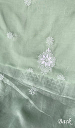 Load image into Gallery viewer, Women's Lakhnavi Handcrafted Cotton Chikankari Unstitched Kurti Fabric - HONC0368477